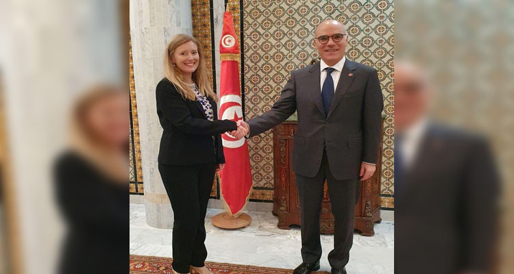 The Tunisian FM received the British Ambassador to Tunisia