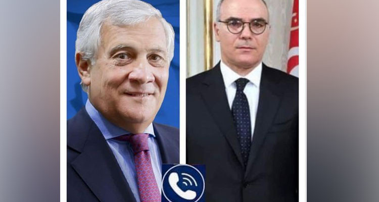 A phone call between the Tunisian FM and his Italian counterpart