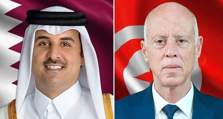 A phone conversation between the Tunisian President and the Emir of Qatar
