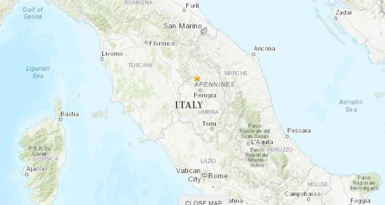 Italy: 4.6 magnitude earthquake shook close the city of Perugia