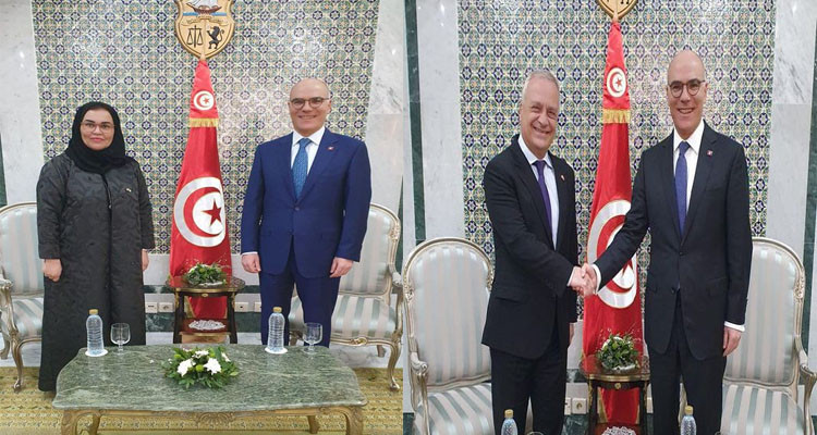 Tunisian FM receives the ambassadors of Malta and UAE