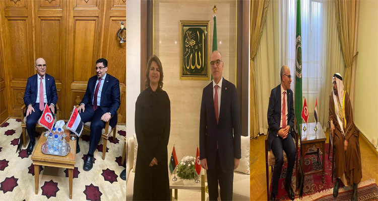 The Tunisian FM meets with his Libyan, Emirati and Yemeni counterparts