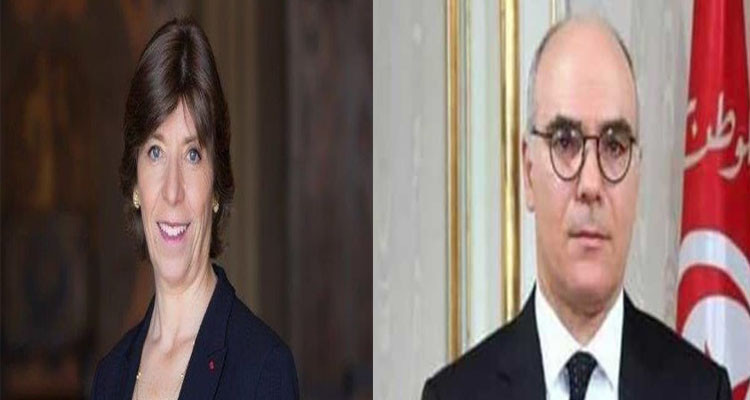 Phone conversation between the Tunisian FM and his French counterpart