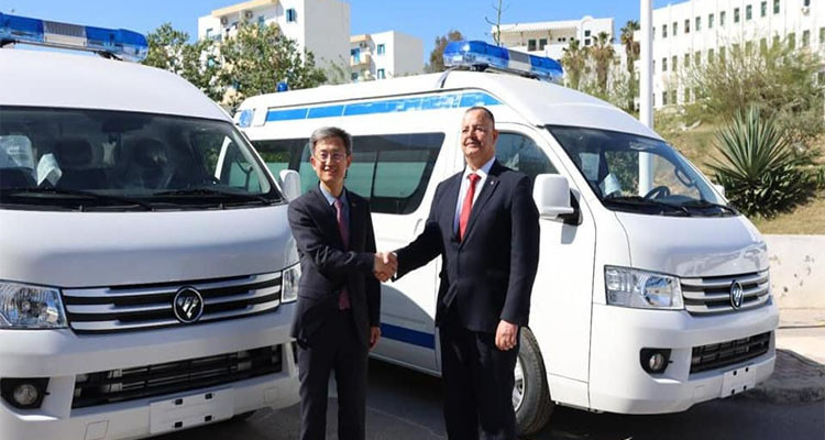 China donates six ambulances to Tunisia