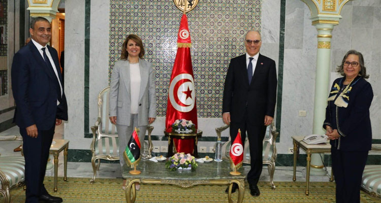 Working session between the Tunisian FM and his Libyan Counterpart