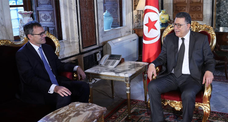 The Head of Parliament receives the Italian Ambassador to Tunisia