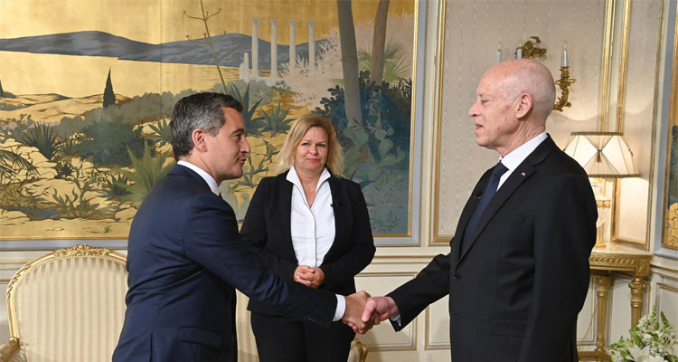 Tunisian President receives the German and French Interior Ministers