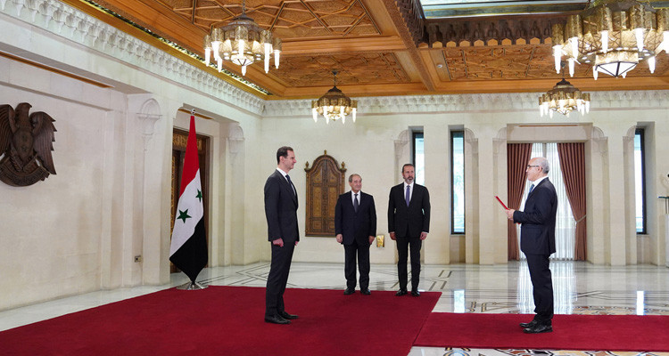 Al-Assad receives the Credentials of the Tunisian Ambassador to Syria