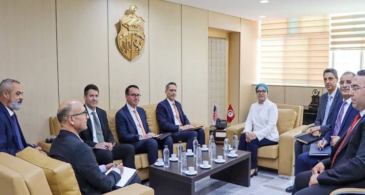 Tunisian Minister of Justice Receives the US Ambassador