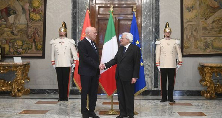 Tunisian President met with his Italian Counterpart