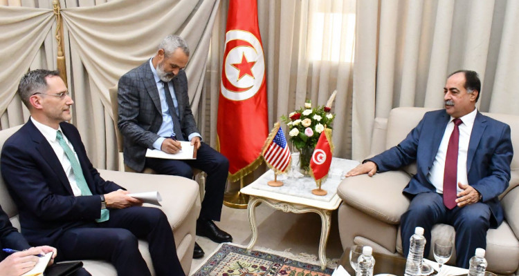 Tunisian Interior Minister receives the US Ambassador