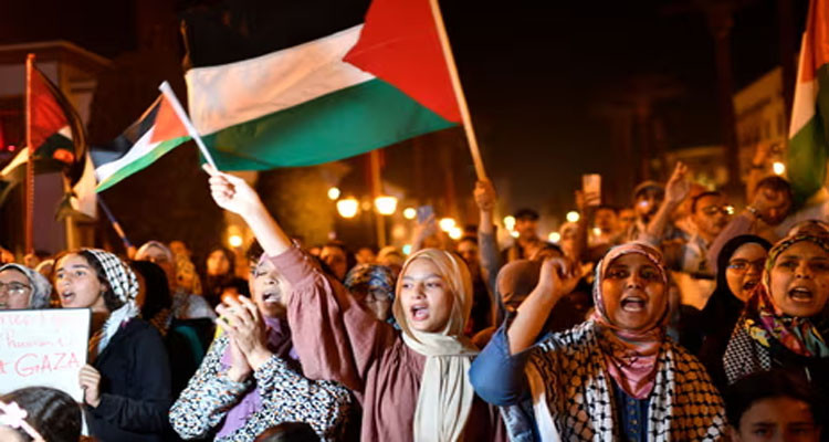 Second day of protests across Arab countries after a str-ike on G-a-z-a hospital
