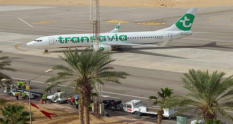 The First Transavia Flight arrived today to Tozeur from Paris