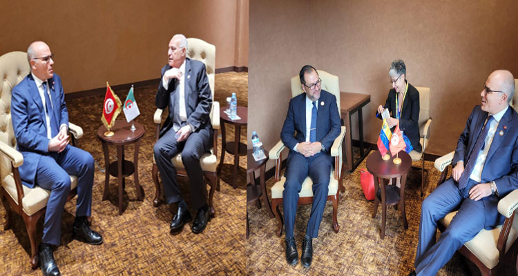 Nabil Ammar met with his Algerian and Venezuelan Counterparts in Uganda