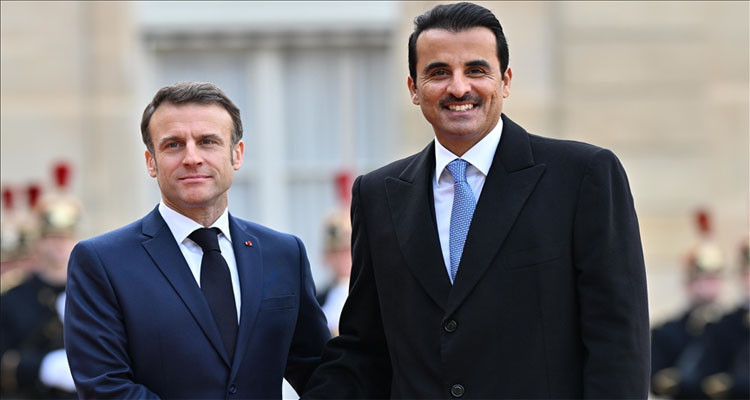 French President, Emir of Qatar affirm the need for peace in Middle East