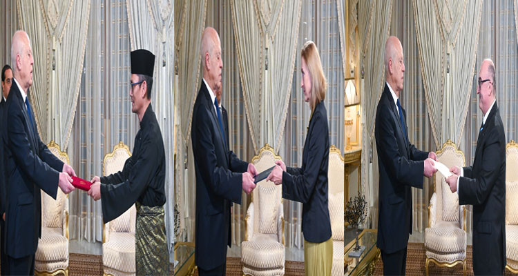 Tunisian President receives the credentials of three new Ambassadors