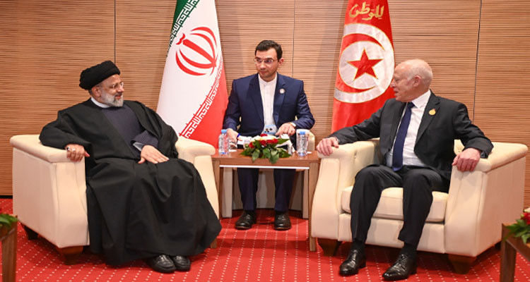 Tunisian President had a meeting with the Iranian President in Algiers