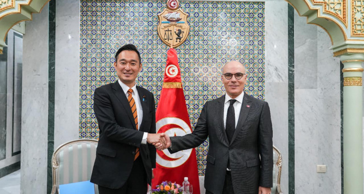 Tunisian FM receives Vice Minister of Foreign Affairs of Japan