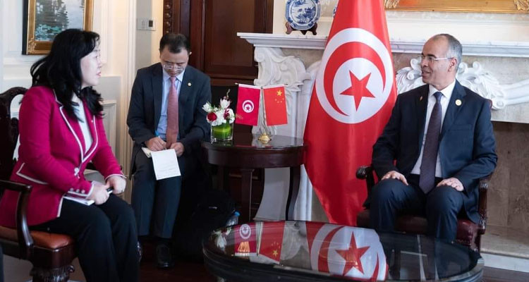 Tunisian Head of Government Meets with Chairwoman of Chinese Company "CEEC"