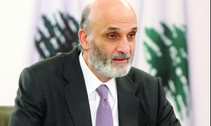 سمير جعجع يعزي محمد الناصر في وفاة الباجي قائد السبسي 