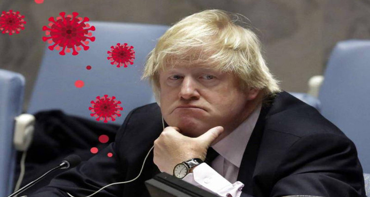 رئيس الوزراء البريطاني مصاب بالكورونا