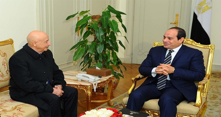 عقيلة صالح والسيسي