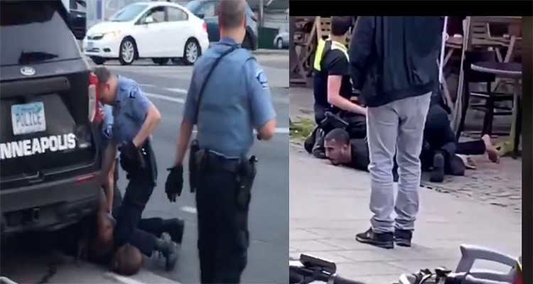 حادثة جورج فلويد تعاد مع شاب جزائري في بلجيكا 