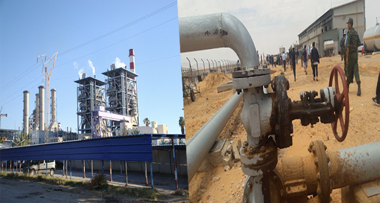 انتاج الكهرباء والغاز