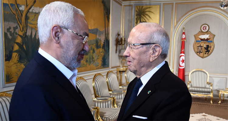 راشد الغنوشي والباجي قائد السبسي