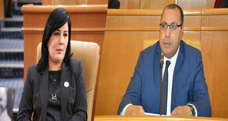 عبير موسي وهشام المشيشي