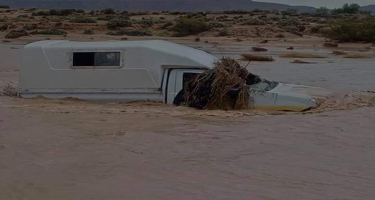 الحماية المدنية تعثر على جثمان سائق شاحنة النقل الريفي التي جرفها الوادي
