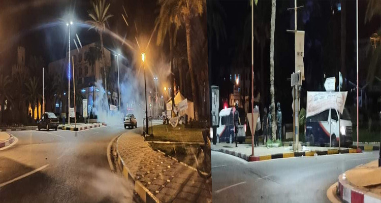 قوات الأمن تفرّق أحباء الاتحاد المنستيري بالغاز المسيل للدموع