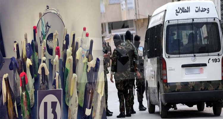 قوارير المولوتوف الحرس الوطني