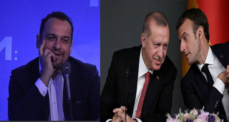 ماكرون وأردوغان ومراد الزغيدي