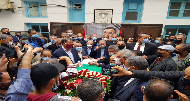موكب تأبين بوعلي المباركي