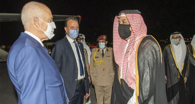 وصول قيس سعيد الى الدوحة