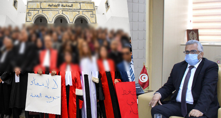 وزيرالعدل محمد بوستة قضاة