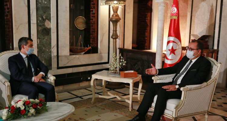 الحد من الهجرة  ومجابهة الإرهاب محور لقاء المشيشي بوزير الداخلية الفرنسي