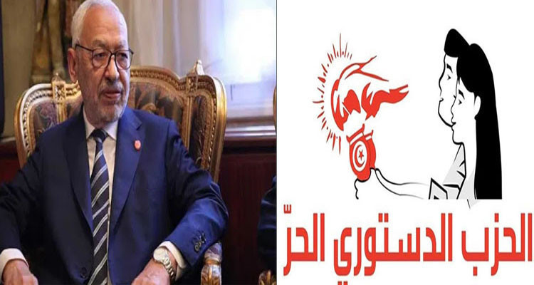 راشد الغنوشي وكتلة الدستوري الحر