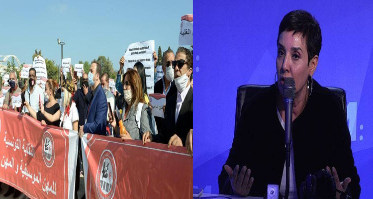 اعتصام الفنانين في القصبة