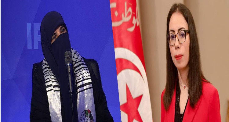 نادية عكاشة وأرملة الشهيد محمد الزواري