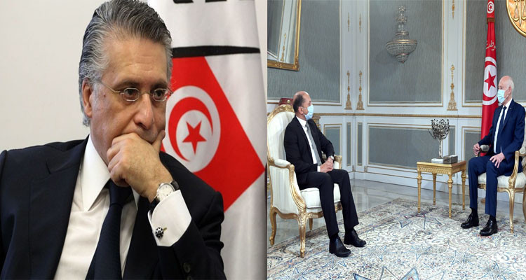 نبيل القروي ومحمد عبو وقيس سعيد