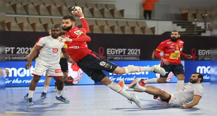 تونس اسبانيا كرة اليد مونديال مصر 2021