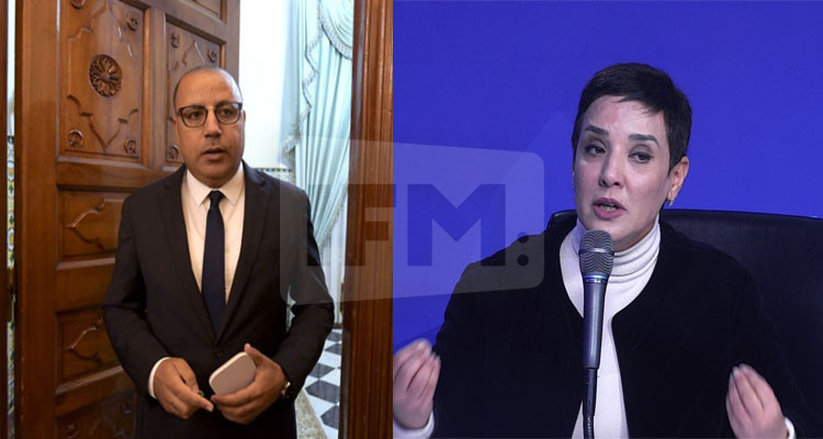 سنية الدهماني وهشام المشيشي