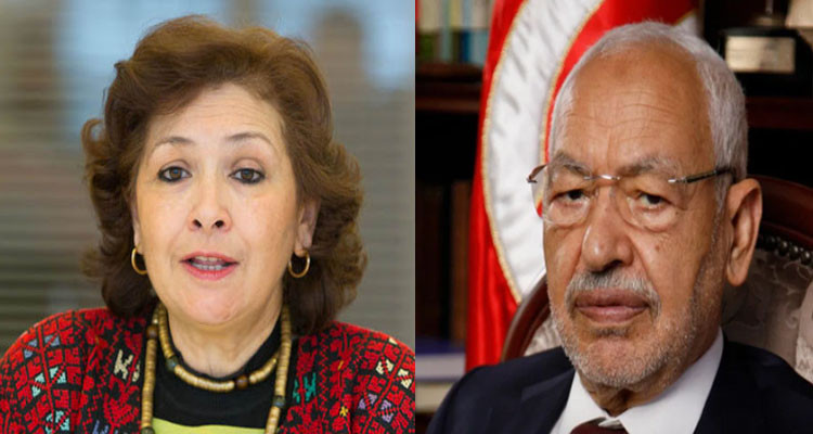 سهام بن سدرين وراشد الغنوشي