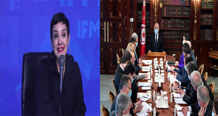 سنية الدهماني ولقاء قيس سعيد بالسفراء الأوروبيين