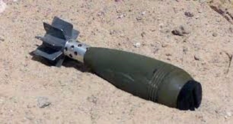 القيروان قذيفة حربية قديمة