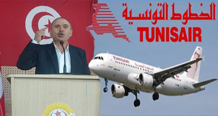 نور الدين الطبوبي الخطوط التونسية اتحاد الشغل