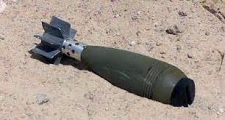 القيروان قذيفة حربية قديمة
