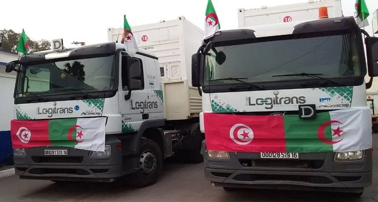 مساعدات طبية من الجزائر الى تونس